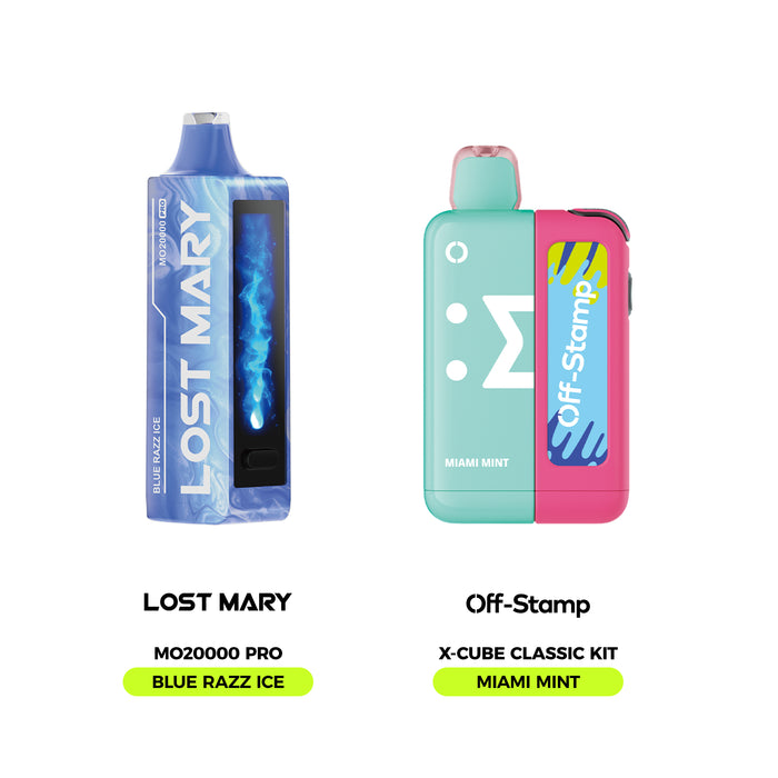Limited Flavor Fusion – LOST MARY MO20000 Pro × Off Stamp X-Cube Classic Kit