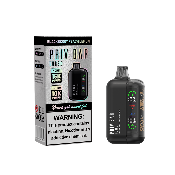 Priv Bar Turbo Disposable Vape Device 15000 Puffs
