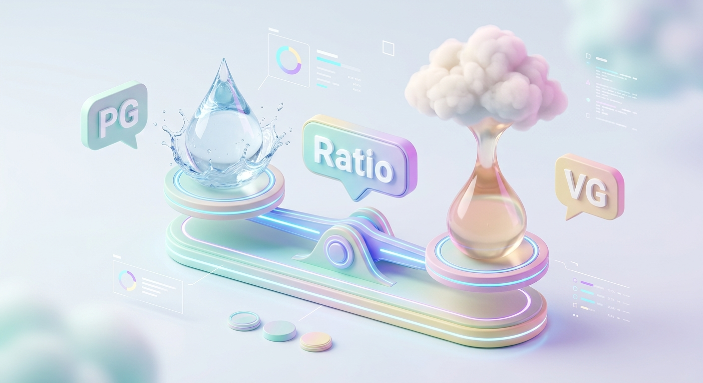 PG vs VG in Vape Juice: How Ratios Affect Flavor, Clouds & Throat Hit