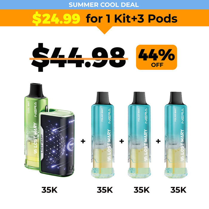 【💥Limited-Time Offer💥】LOST MARY NERA FULLVIEW 140K - 1 Kit + 3Pods