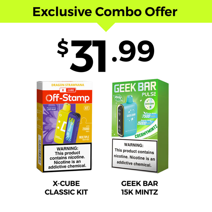 Limited Flavor Fusion – Off Stamp X-Cube Classic Kit × Geek Bar 15K MINTZ