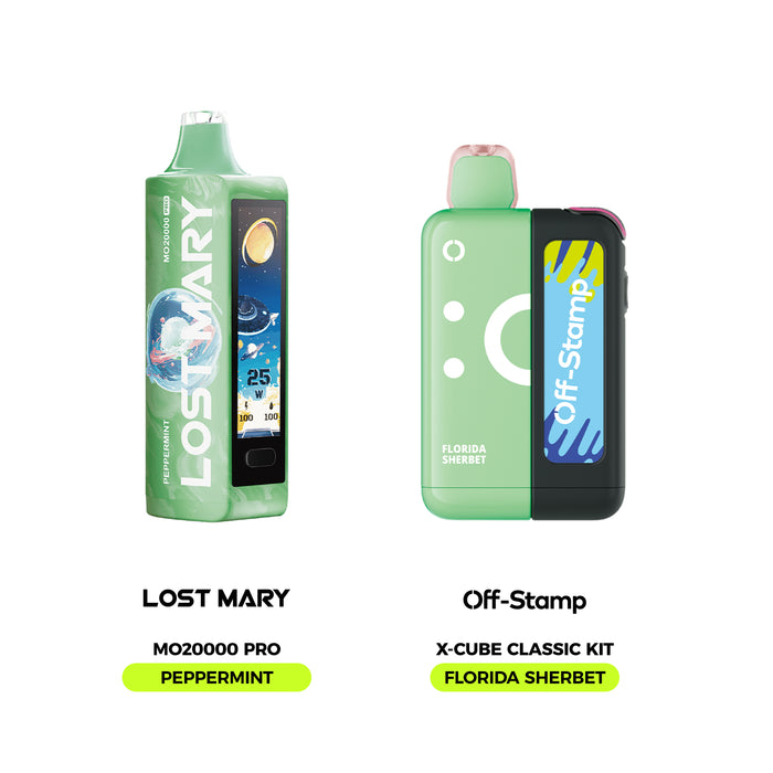 Limited Flavor Fusion – LOST MARY MO20000 Pro × Off Stamp X-Cube Classic Kit