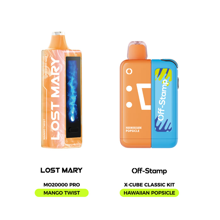 Limited Flavor Fusion – LOST MARY MO20000 Pro × Off Stamp X-Cube Classic Kit