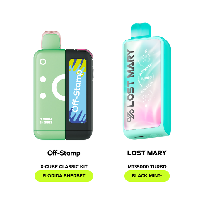 Limited Flavor Fusion – LOST MARY MT35000 Turbo × Off Stamp X-Cube Classic Kit