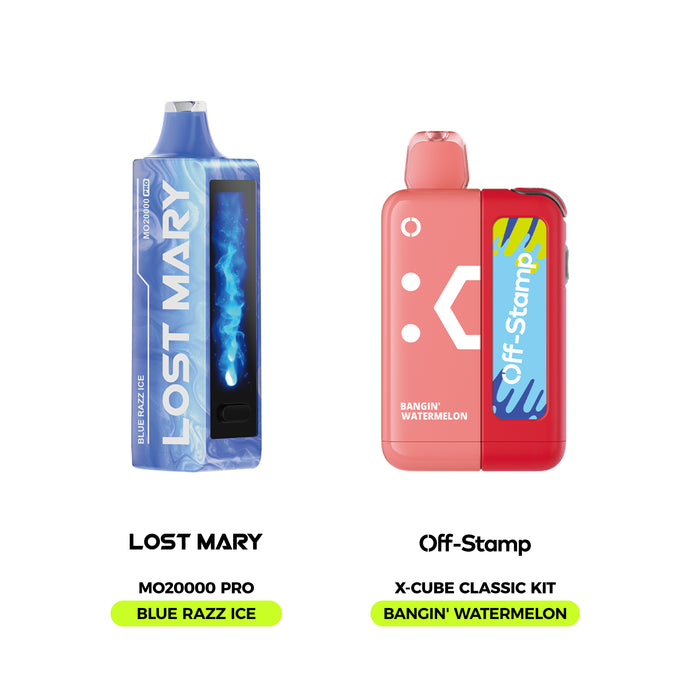 Limited Flavor Fusion – LOST MARY MO20000 Pro × Off Stamp X-Cube Classic Kit