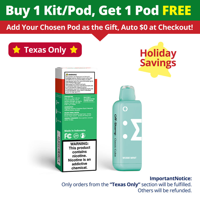 【🎁Buy More, Get More🎁】【⭐️Texas Only⭐️】Off Stamp X-Cube Classic Cube