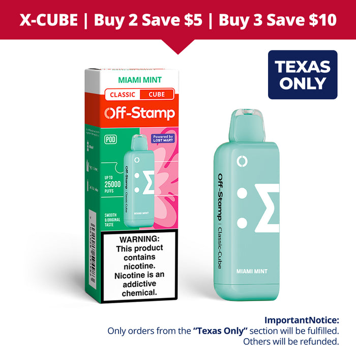 【⭐️Texas Only⭐️】Off Stamp X-Cube Classic Cube