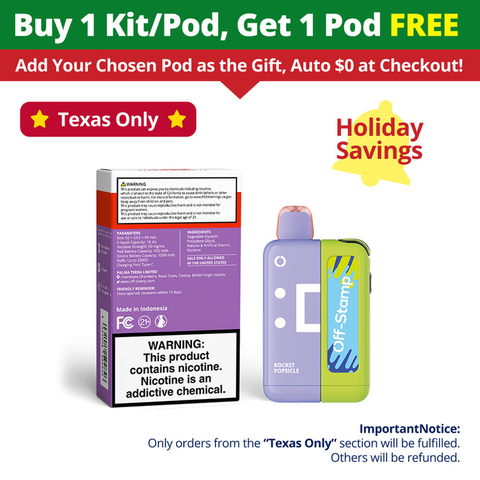 【🎁Buy More, Get More🎁】【⭐️Texas Only⭐️】Off Stamp X-Cube Classic Kit