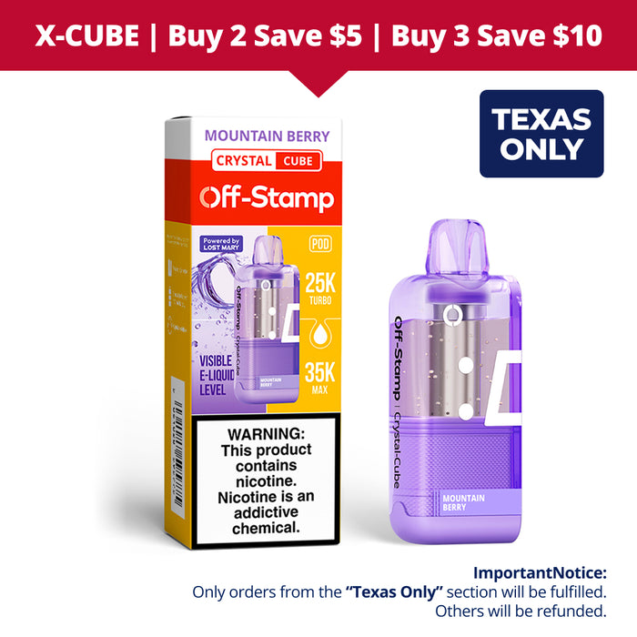 【⭐️Texas Only⭐️】Off-Stamp X-Cube Crystal Cube
