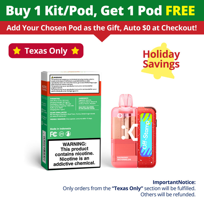 【🎁Buy More, Get More🎁】【⭐️Texas Only⭐️】Off-Stamp X-Cube Crystal Kit