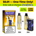 Lost Mary Nera Fullview 70K vape kit, 35K devices, Pineapple Passion Orange, code 2026 for new users.