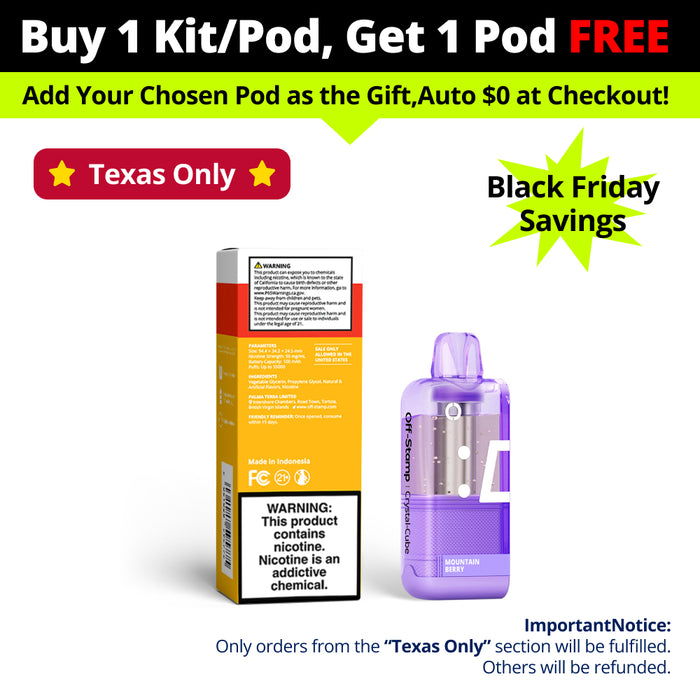 【🛍️Buy More, Get More🛍️】【⭐️Texas Only⭐️】Off-Stamp X-Cube Crystal Cube