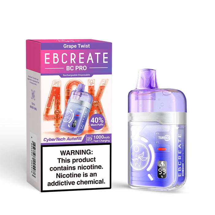 【⭐️Texas Only⭐️】EBCREATE BC PRO 40K Puff Disposable Device