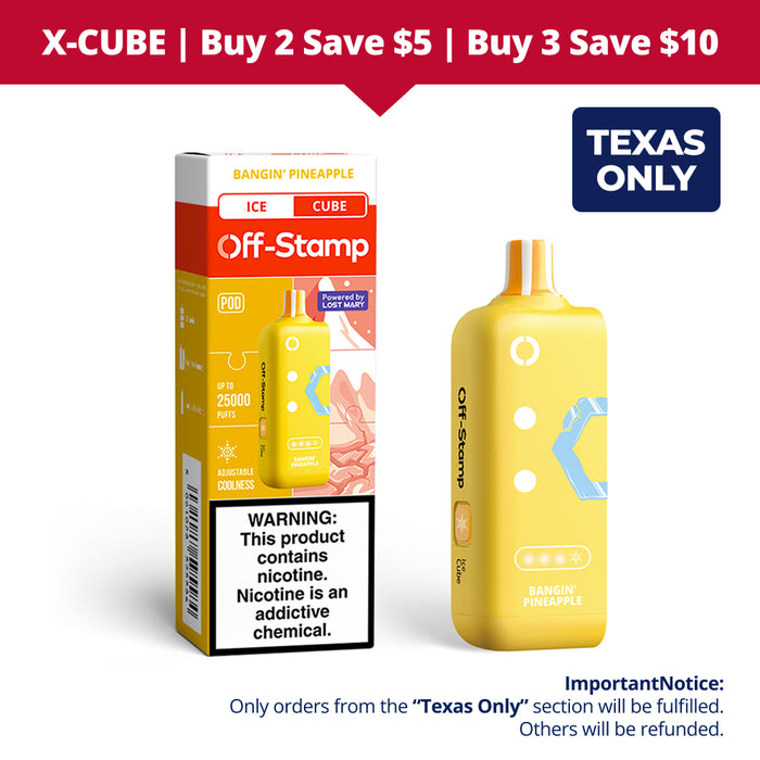 【⭐️Texas Only⭐️】Off Stamp X-Cube Ice Cube