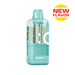 Off-Stamp X-Cube Crystal Cube Miami Mint disposable vape, transparent design with visible e-liquid.