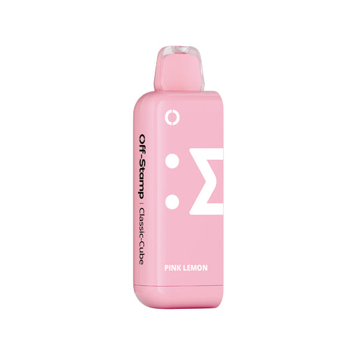 Pink Off Stamp X-Cube Classic Cube vape device with Pink Lemon flavor.