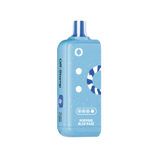 Blue Off Stamp X-Cube Sweet Cube vape in Popping Blue Razz flavor