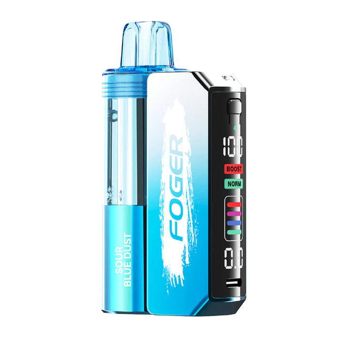 FOGER Switch Pro 30K disposable device kit, Sour Blue Dust flavor, blue and white gradient