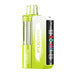 FOGER Switch Pro 30K disposable vape, lime green w/ digital display & "Sour Fcuking Fab" flavor.