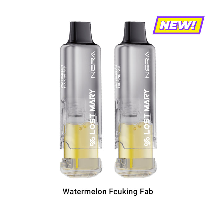 Two Lost Mary Nera Fullview 70K vape pods, Watermelon Fcuking Fab flavor, with NEW! tag.