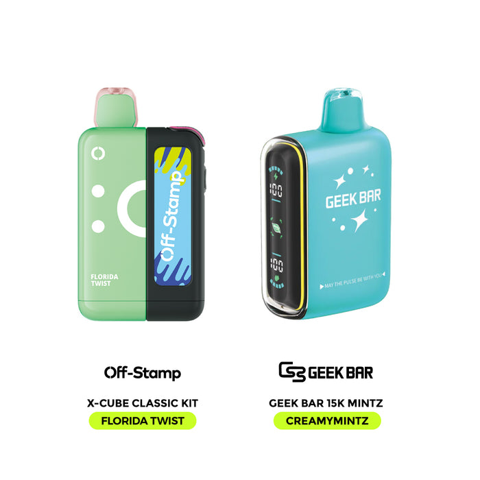 Limited Flavor Fusion – Off Stamp X-Cube Classic Kit × Geek Bar 15K MINTZ