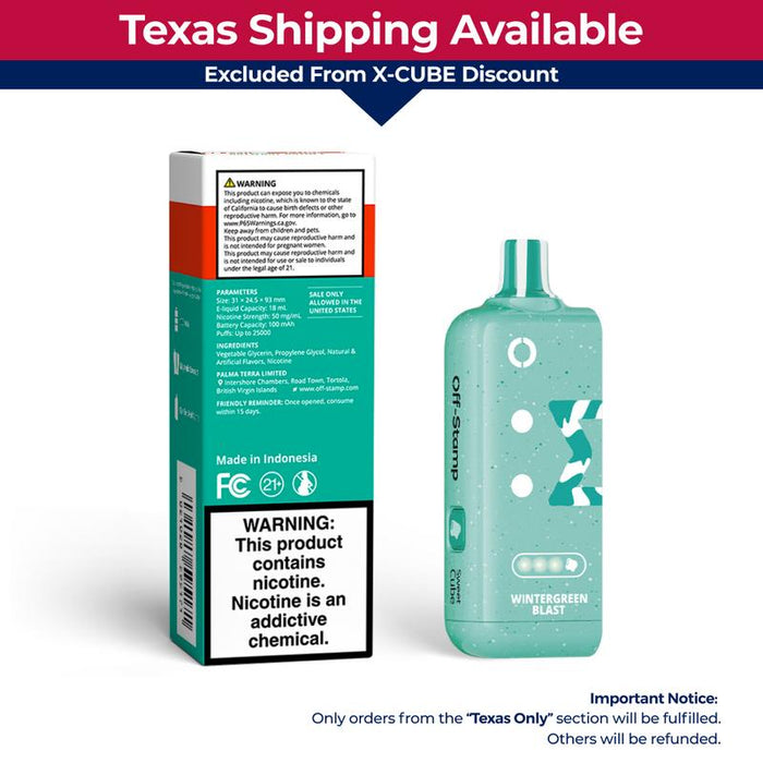 【⭐️Texas Only • Available Now】Off Stamp X-Cube Sweet Cube