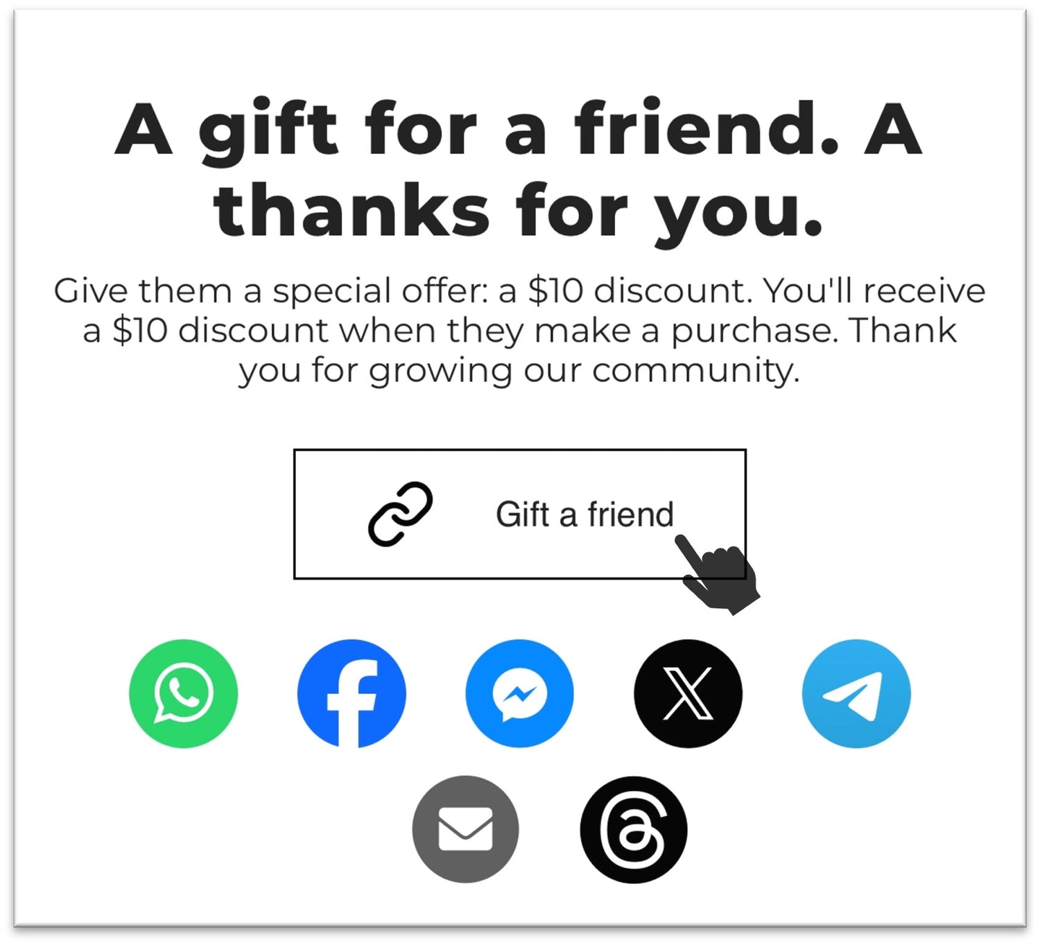 Step 2 : Share the link