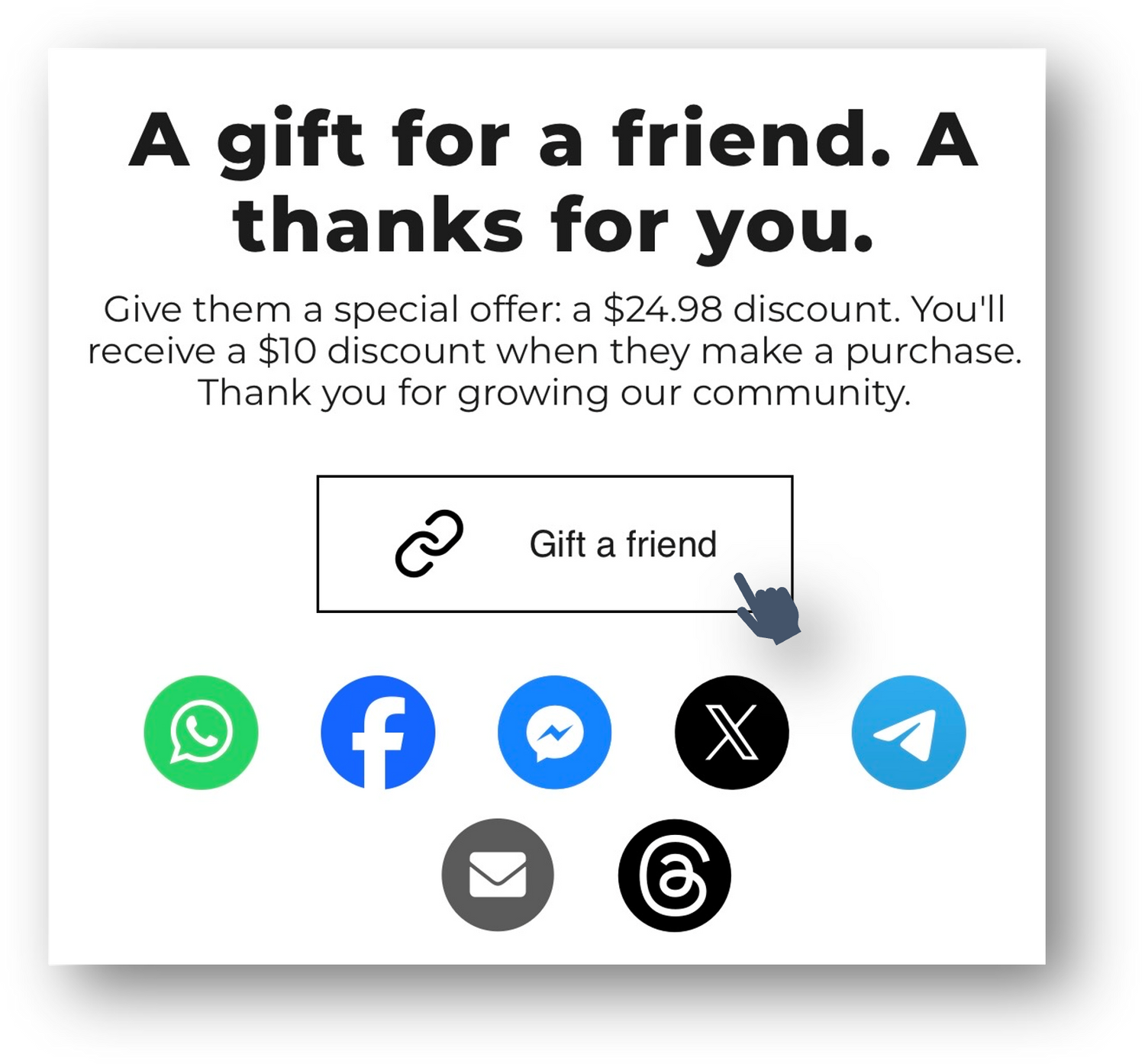 Step 2 : Share the link